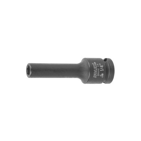 Holex Impact Socket, 3/8 inch Drive, 6 pt, Deep, 1/4 inch 650202 1/4